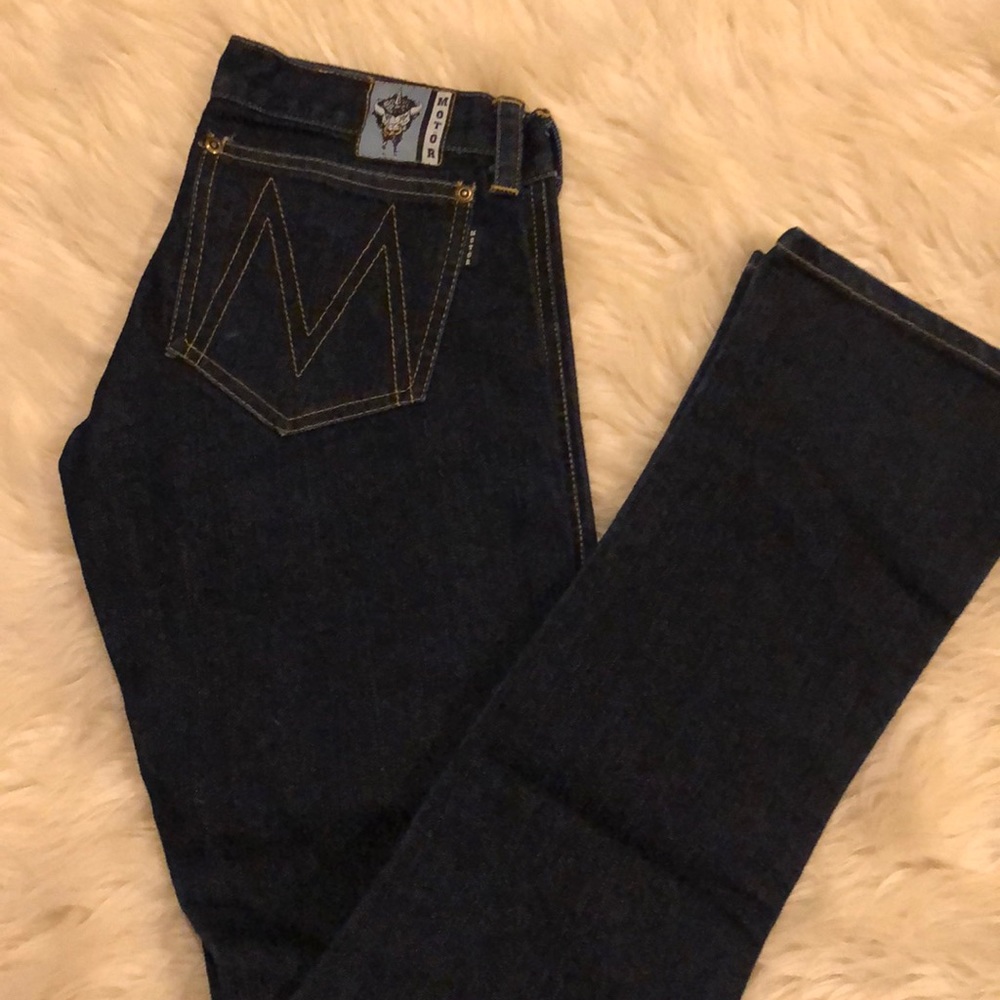 Outlaw seamstress motor Montenegro dark denim